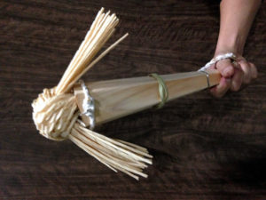 お燈まつり代参たいまつ